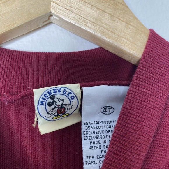 VTG 80's Mickey Mouse Donald Walt Disney Company 4T Toddler Shirt Great Outdoors - Picture 6 of 6